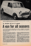 Wheels Magazine - July 1964 - Morris 850 Van - thumb