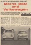Wheels - July 1961 - Morris 850 and Volkswagen - thumb