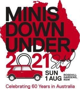 The Mini Car Club of NSW is celebrating 60 years of Mini in Australia on 6 March, 2022 (originally 1 August, 2021).