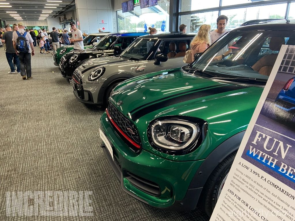 A variety of new models were on display by Canterbury MINI Garage.