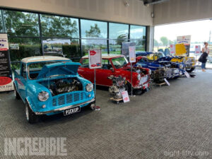 GB's Mini & Moke World had an impressive display of four cars.