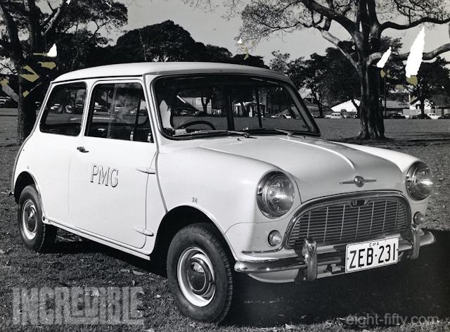 The Morris 850 was the first Mini model in the Post Master General (PMG) department fleet (image: C. McDiarmid).