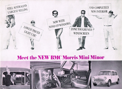 Although not widely promoted, a dedicated brochure was available for the Morris Mini Minor.