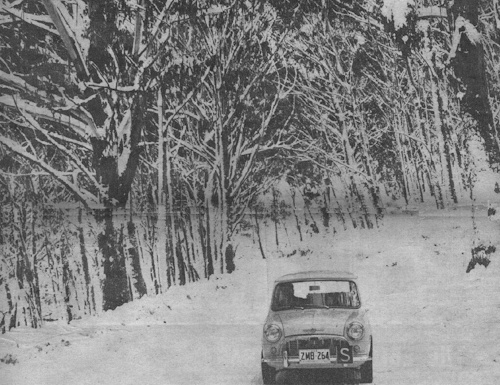 A Morris 850 (reg. ZMB264) in use by the Snowy Mountain Authority, published in The BMC Rosette (image: BMC Australia 1963)