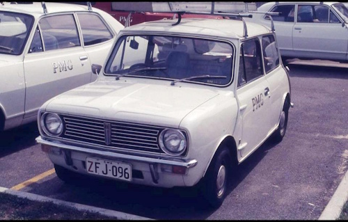 The Mini 1100 received the new ‘square nose’ panels in 1971. This particular example was in service with the PMG Department (image: source unknown).
